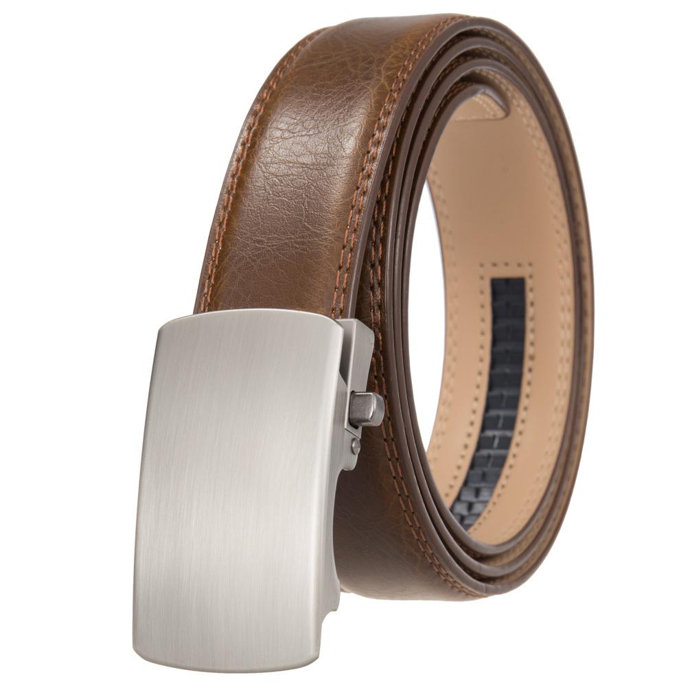 1Pcs Men'S Belt Automatic Buckle, Belt Men'S, Casual, Business Youth Cowhide Belt Ly36-35566-1