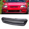 Griglia anteriore in rete di fibra di carbonio ABS per cofano auto per Honda Civic EJ/EK 96-98 Tipo R JDM