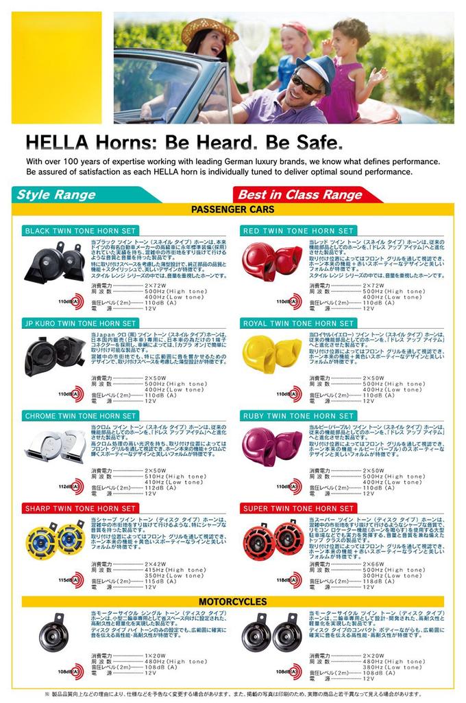 [Made by HELLA/Heller in Germany] Motorcycle Black Single Tone Horn [Motorcycle Single Tone Horn]