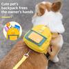 Dog Leash Cartoon Schoolbag Outdoor Travel Pet Self-backpack Pet Supplies Dog Leash