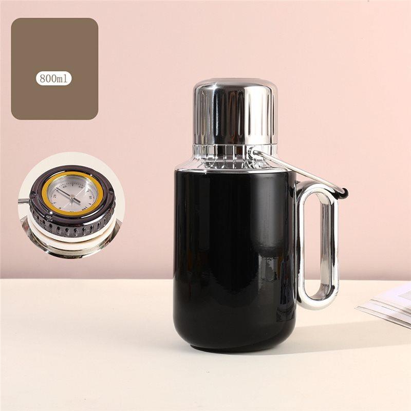 Tragbarer Isolierkessel 316 Edelstahl Große Kapazität Outdoor-Sport-Wasserflasche Teezubereitungstopf Reisebecher