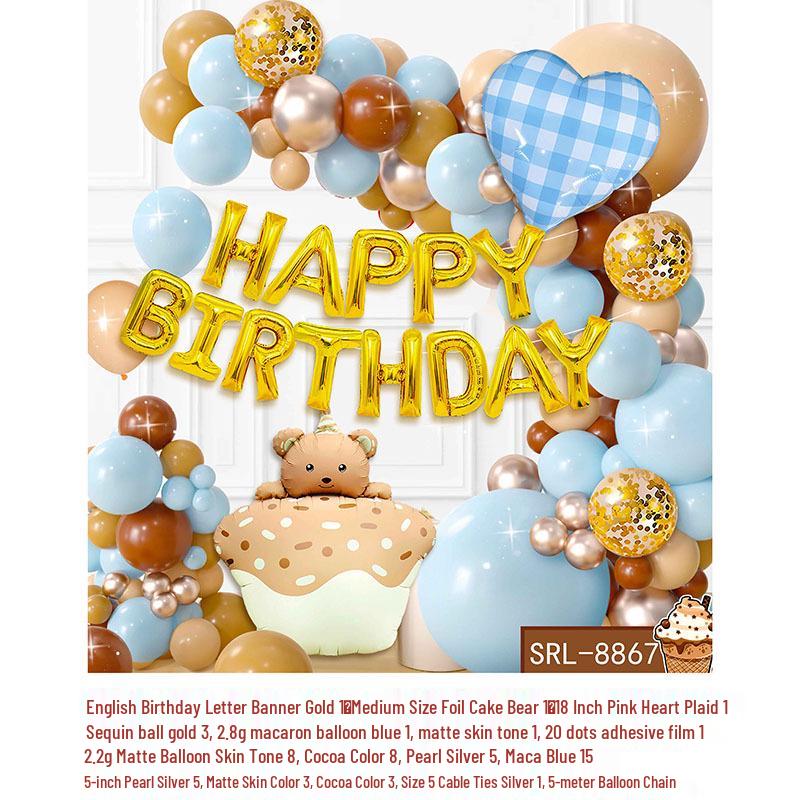 Adult & Children Birthday Number Balloon Decoration Set