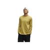 Y-3 Gfx Long Sleeve Tee Casual Loose Fit Round Neck Cotton Men Tops Yellow IP7709