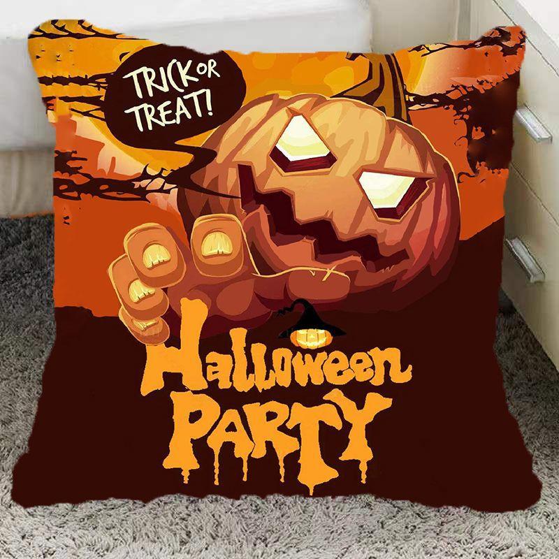 Halloween Pillow Pumpkin Funny Two-Dimensional Animation Pillow Emoticon Pack Party Party Boy and Girl School Day Gift