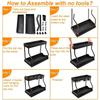 Kitchen Double Layer Storage Rack Slide-Out Spices & Cleaning Supplies Storage Shelf Cabinet Under Sink Space-Saving Organizer