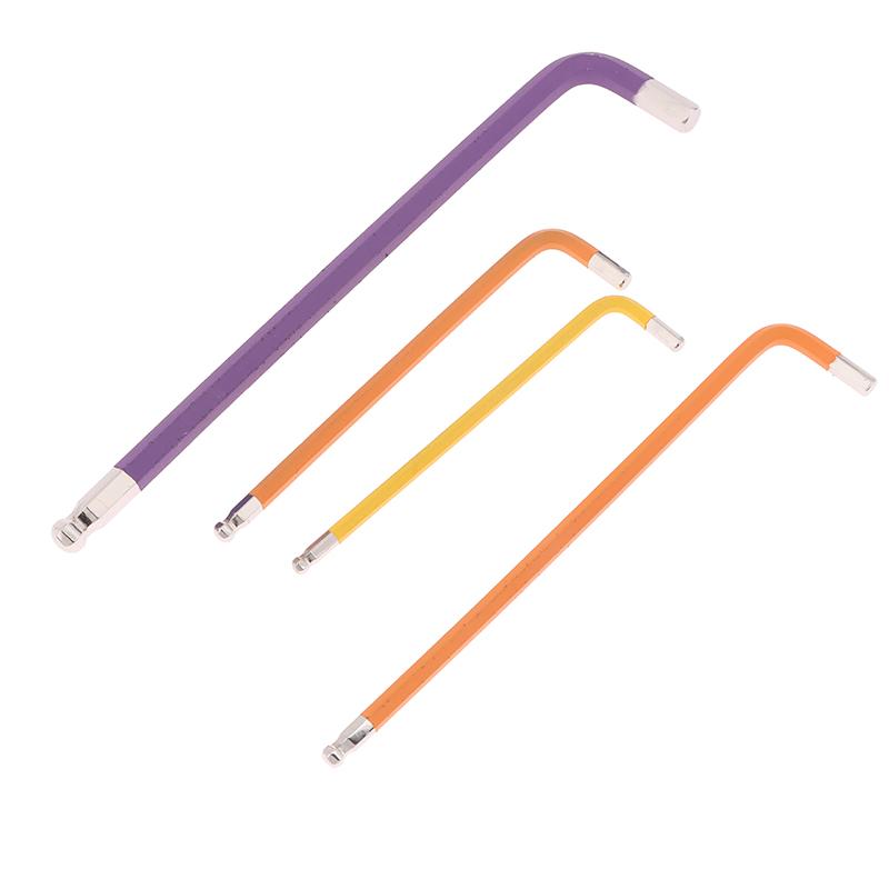 Allen Key Set L Wrench Kit For Allen Screw 9Pcs Long Arm Hex Key Set 1.5Mm To 10Mm Hexagon Spanner Hand Tools For Bicycle Repair