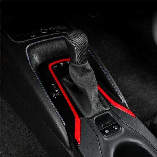 Red ABS Gear Shift Box Panel Cover Trim Fit For Toyota Corolla Cross 2022~2023