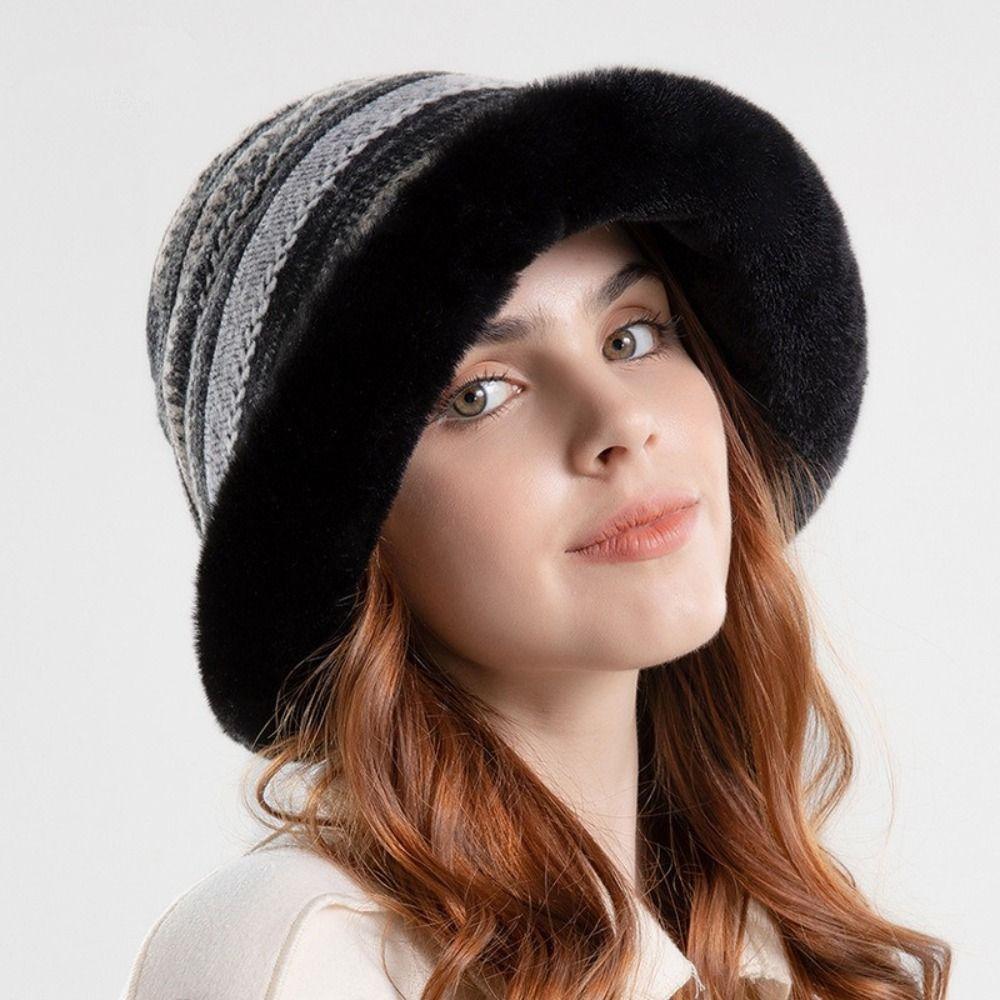 

Winter Lady Fisherman Hat Fashion Panama Hat Caps New Women Bucket Hats