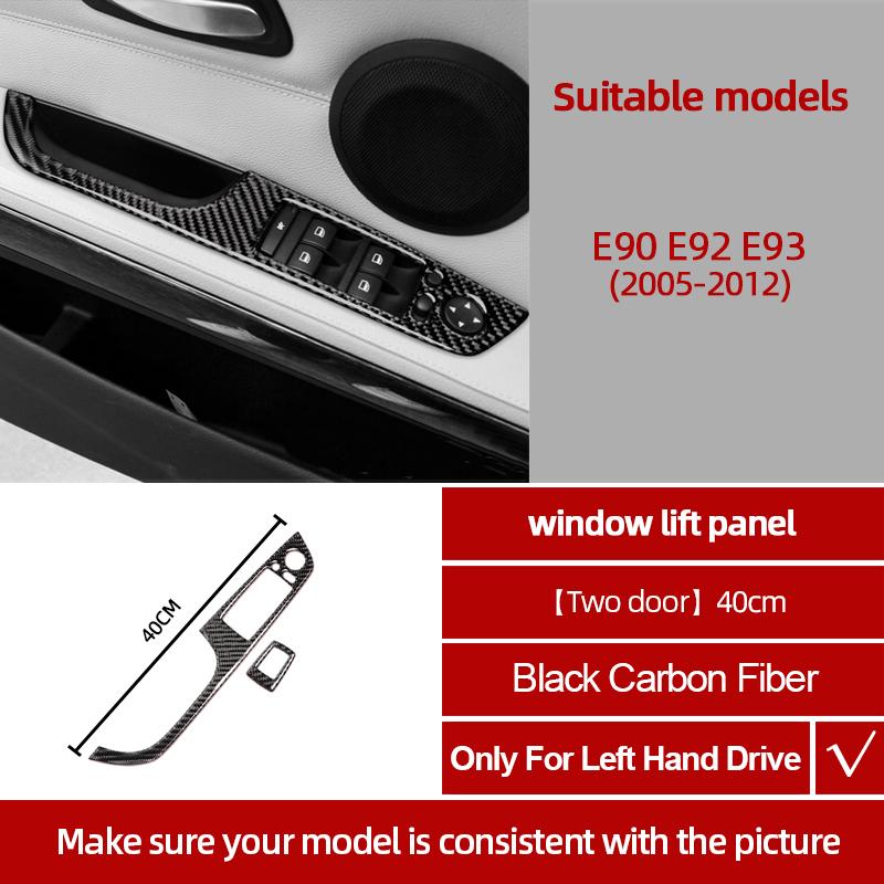 Kohlefaser Für BMW E90 E92 E93 2005-2012 Auto Mittelkonsole CD-Panel Verkleidung Aufkleber Tuning Abdeckung Dekor Auto Innenzubehör