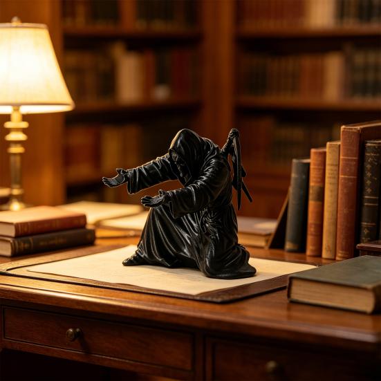 3D Printed Man Pen Holder Kneeling Soldier Grim Reaper Ninja Knight Warrior Statue of Liberty Pencil Stand Home Office Decoration Ornament