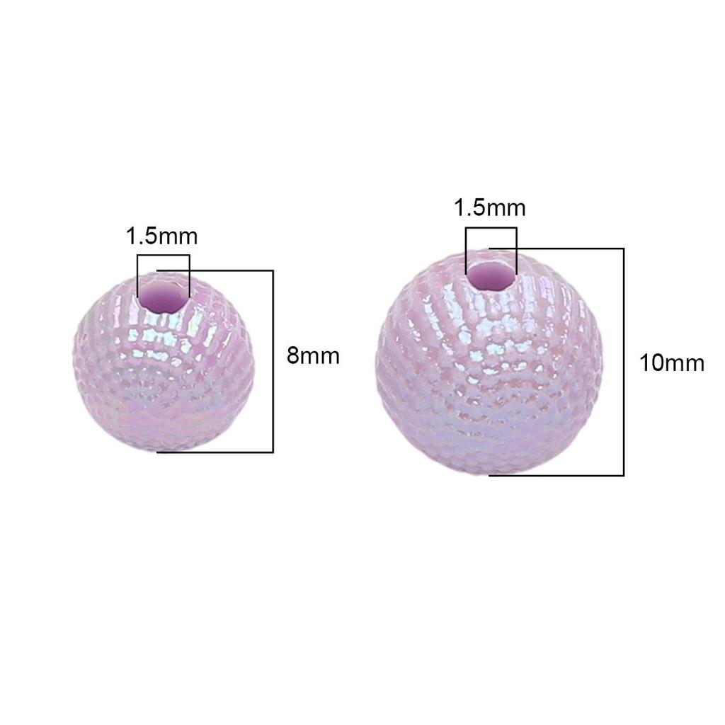 Acrylic Beads Bayberry Charms AB Ball Beads For DIY Jewelry 30-50Pcs