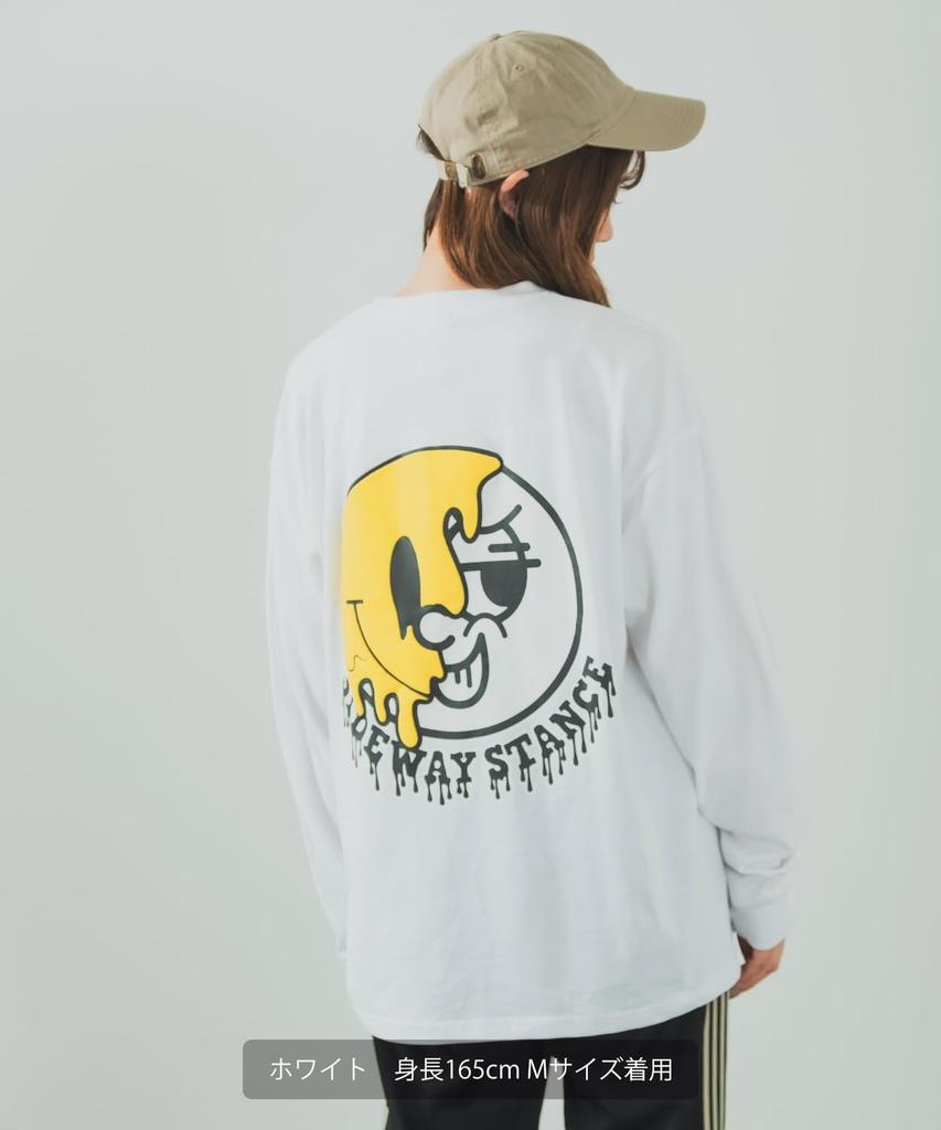 [IMPROVES] [SIDEWAYSTANCE] Drip Smiley Long Sleeve T-Shirt