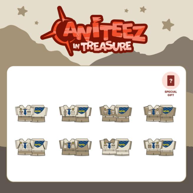 

Предварительный заказ ATEEZ x ANITEEZ в костюме скаутов TREASURE JJOONGrami