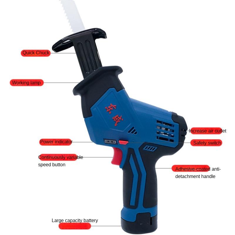 Dongcheng Rechargeable Horse Knife Saw DCJF15 (E) Lithium Battery Reciprocating Saw Woodworking Saw Metal Saw Dongcheng Power Tools