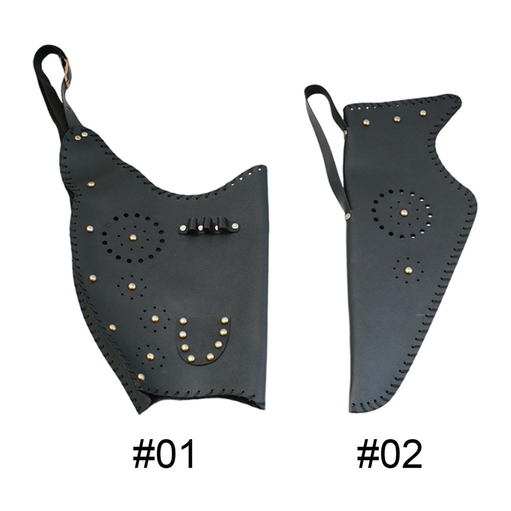 Traditional Bow Quiver Bag PU Archery Bow Storage Bag Wear Resist Rivet Bow Carry Shoulder Bag Bow Training Accessories