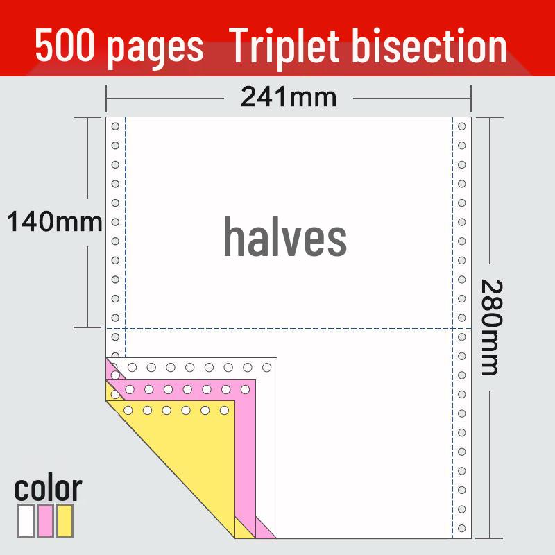 Two/Three-Part Pinfeed Paper, Shipping/Warehouse Exit Slip 241-3, Voucher Paper, Custom Printing Supported