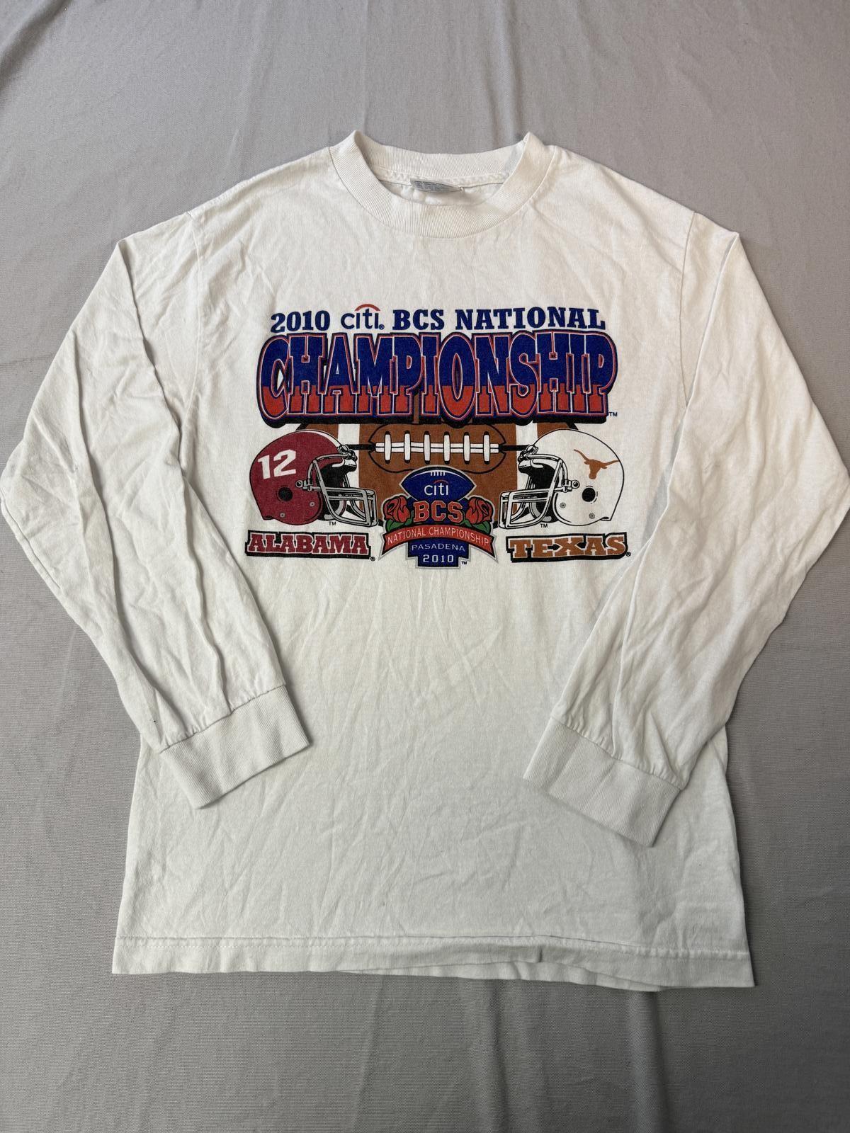 BCS National Championship 2010 LS T-shirt Alabama vs Texas XXXXL