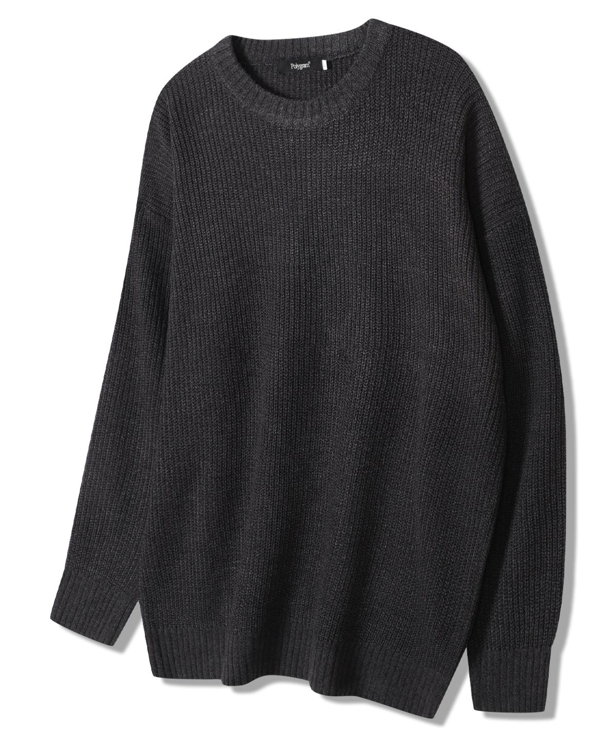 Polygram Daily Hazzi Oversized Round Knit - 6 Colors Navy/Free