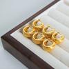 Modern Jewelry Multi Layer Metal Wire Hoop Earrings Popular High Quality Brass Gold Color Earrings For Women