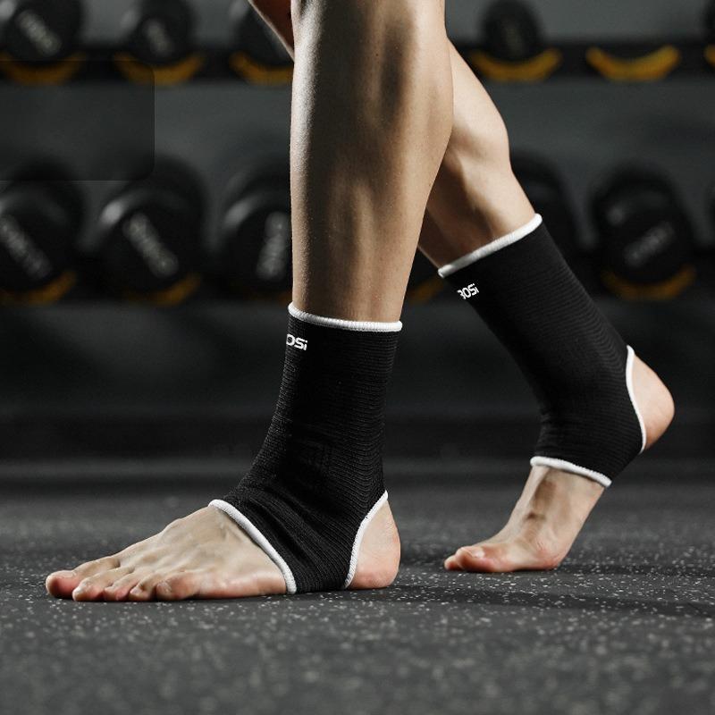 

1 пара эластичных рукавов для поддержки голеностопа, дышащие, один размер, для бега, баскетбола, велоспорта, предотвращения спортивных травм, поддержка голеностопа one size