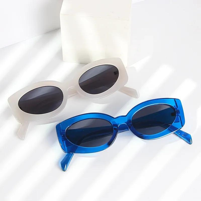 New Fashion Sunglasses Women Candy Color Oval Shape UV400 Protection Sun Glasses Woman Anti-glare Female Sunglass
