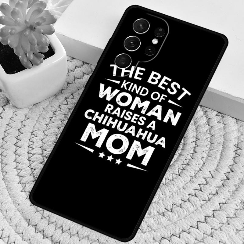 Cute Chihuahua Dog Mom Phone Case for Samsung Galaxy Note 10 Pro S26 Ultra S23 S24 FE S25 S21 S22 PLUS Shockproof Cove