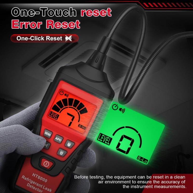 Gas Leakage Tester Sniffer Leak Detector HVAC Air Conditioning Refrigeration System Detection Tool