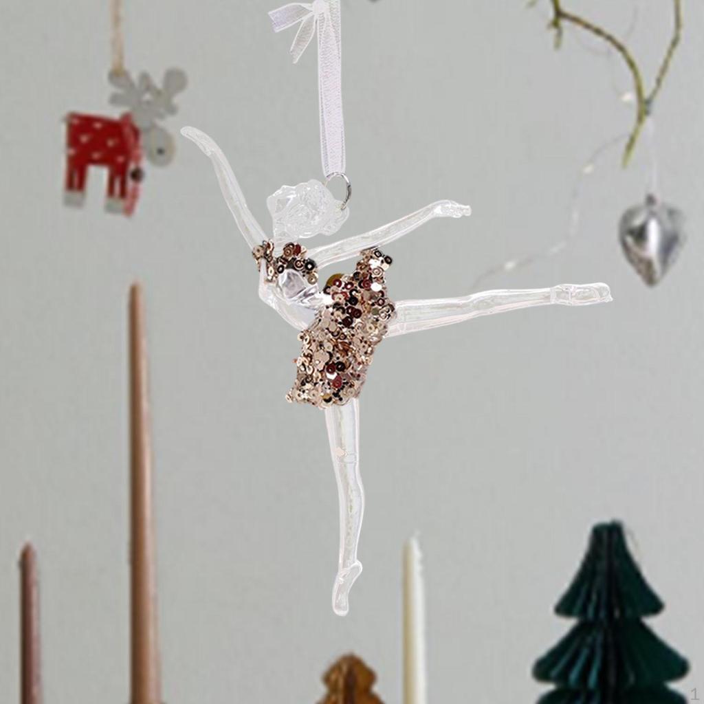 Ballerina Christmas Ornament, Decoration, Creative Acrylic Decoration for Birthday
