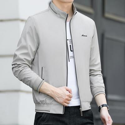 Autumn and Winter Plus Size 8XL Men's Stand-up Collar Jacket Men's Jacket Slim-fit Young and Middle-aged Casual Jacket