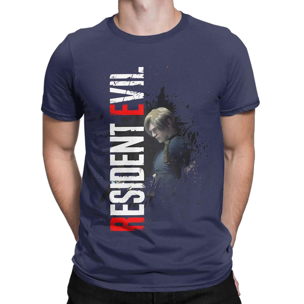 Resident Evil Leon Funny 100 Cotton Tshirt Resident Evil Tees Tops For Unisex