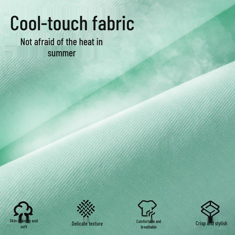 GENIOLAMODE Men's National Trend Ice Silk T-Shirt