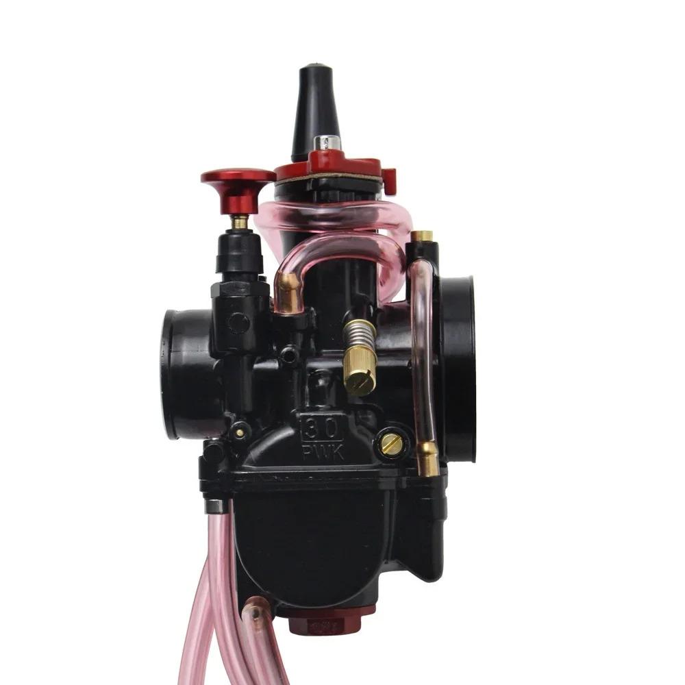Motorcycle Universal Maikuni Black Carburetor For Maikuni Black PWK Carburetor KR150 21MM 24MM 26MM 28MM 30MM 32MM 34MM With Power Jet 2T 4T Racing