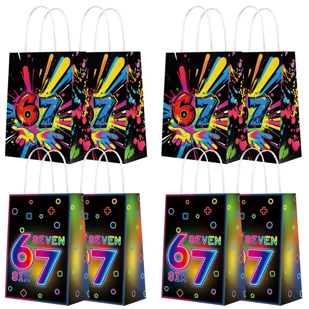 Graffiti Theme Party Handbag: Kids' Birthday Gift & Candy Bag