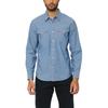 Levis Solid Color Button Down Straight Leg Denim Long Sleeve Shirt Men shirts Dark-Blue 85745-0156