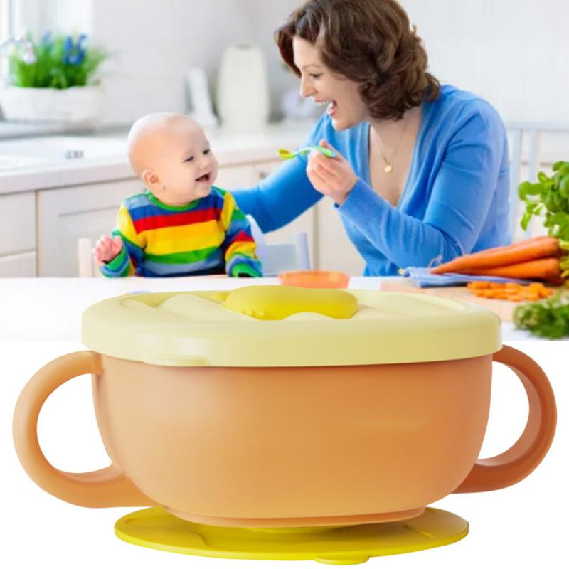 Toddler Suction Cup Bowls with Lids Prevent