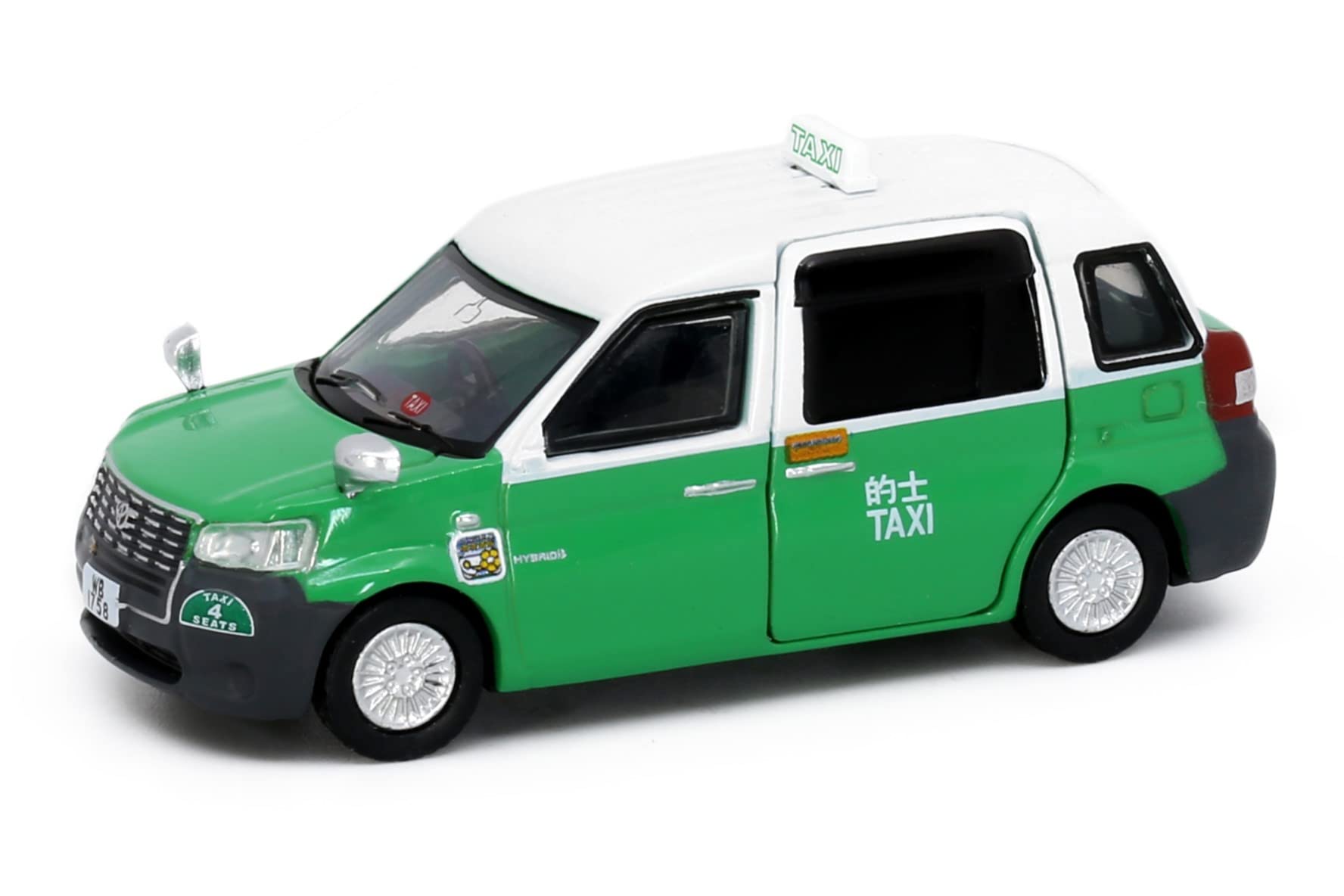 

Крошечное городское гибридное такси Toyota Comfort 1/64 № 10 (Новые Территории) (WB1857)