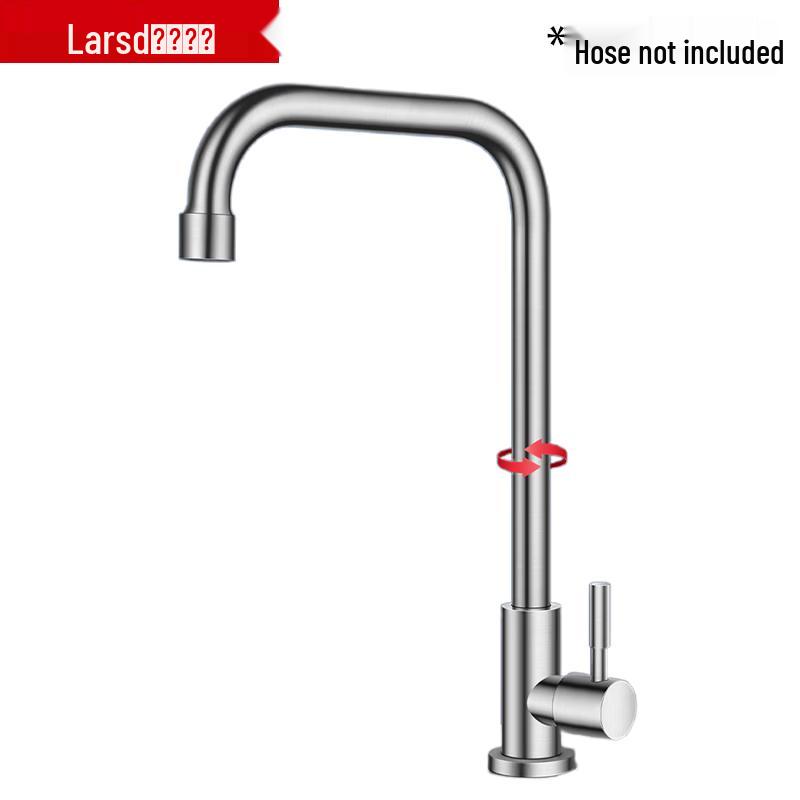 Larsd 304 Stainless Steel Single Cold Kitchen Faucet