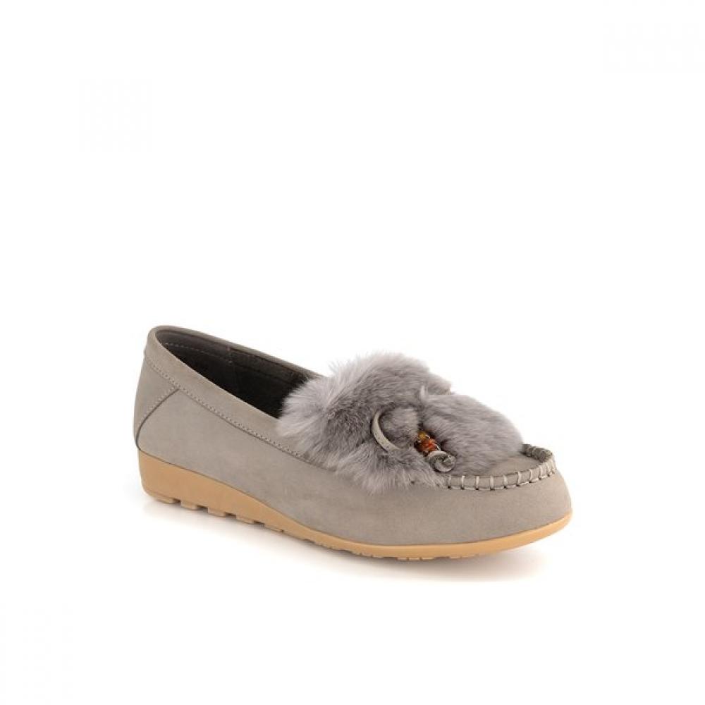 Vainer Women Fur Loafer Comfort Gray 328f0v1bb 225