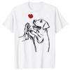 Amour de Labrador Retriever Or Noir Lab Papa Maman T-shirt Amoureux des Chiens Streetwear Manches Courtes Animal de Compagnie Cadeaux d'Anniversaire T-shirt Homme