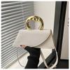 New Minimalist Design Shoulder Bag for Women Light Luxury Large Capacity Casual Metal Hand-held Crossbody Bags Female Handbag