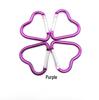New Colorful Heart Carabiner: Aluminum Alloy Peach Heart Snap Hook with Cartoon Pendant