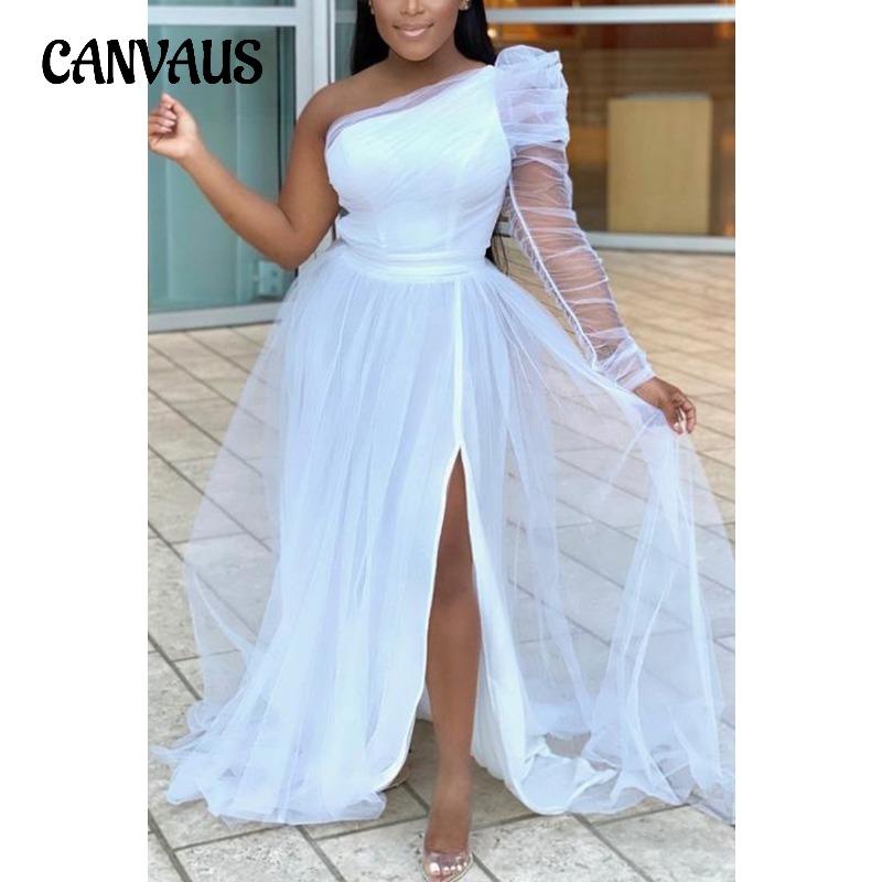 Spring and Summer Women's Dress Evening Dress Loose Mesh Dresses Commuter Large Size Party Dresses