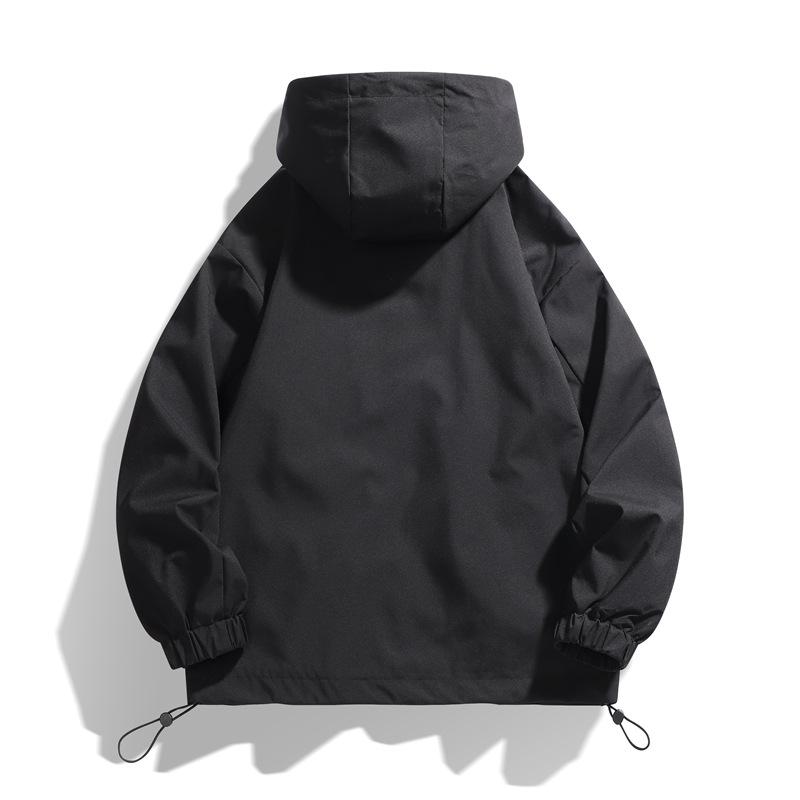 Jacket Men's Hooded Autumn and Winter New Style Men's Youth Outdoor Sports Versatile Personality Fashionable Casual Jacket