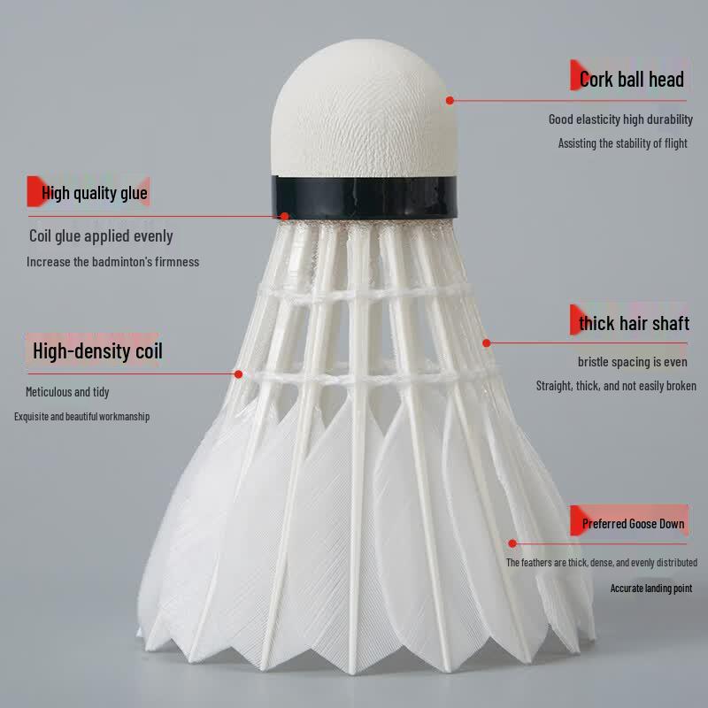 Lingmei F1 Goose Feather Badminton Shuttlecocks
