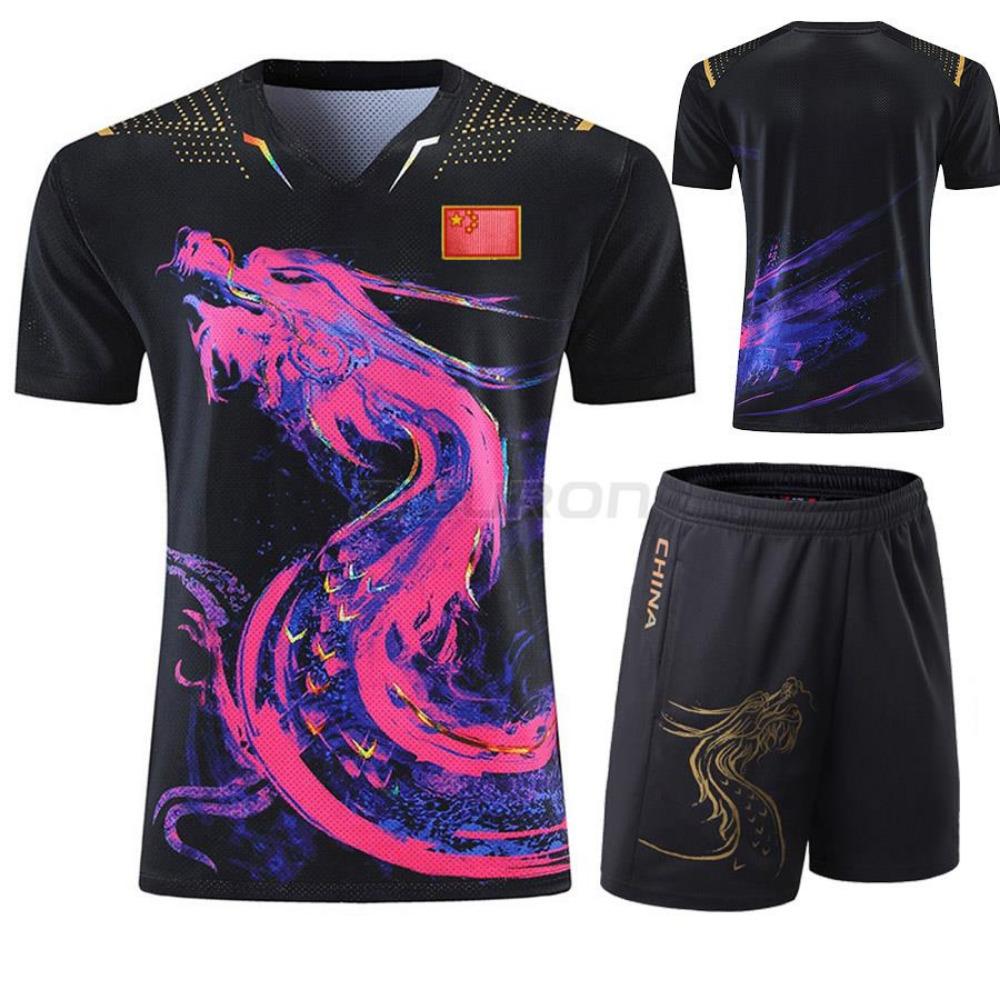 Benutzerdefinierter Text China Tischtennis Anzug Trikots Herren Damen Kind Tischtennis Chinesisches Team Tischtennis Kleidung Pingpong Fußball Hemden 4XL