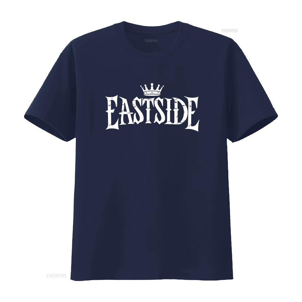 Eastside Graffiti T Shirt Adult with Gangsta Tattoo Style Design Urban Hip Hop Fashion vintage Washed homme Unisex Casual
