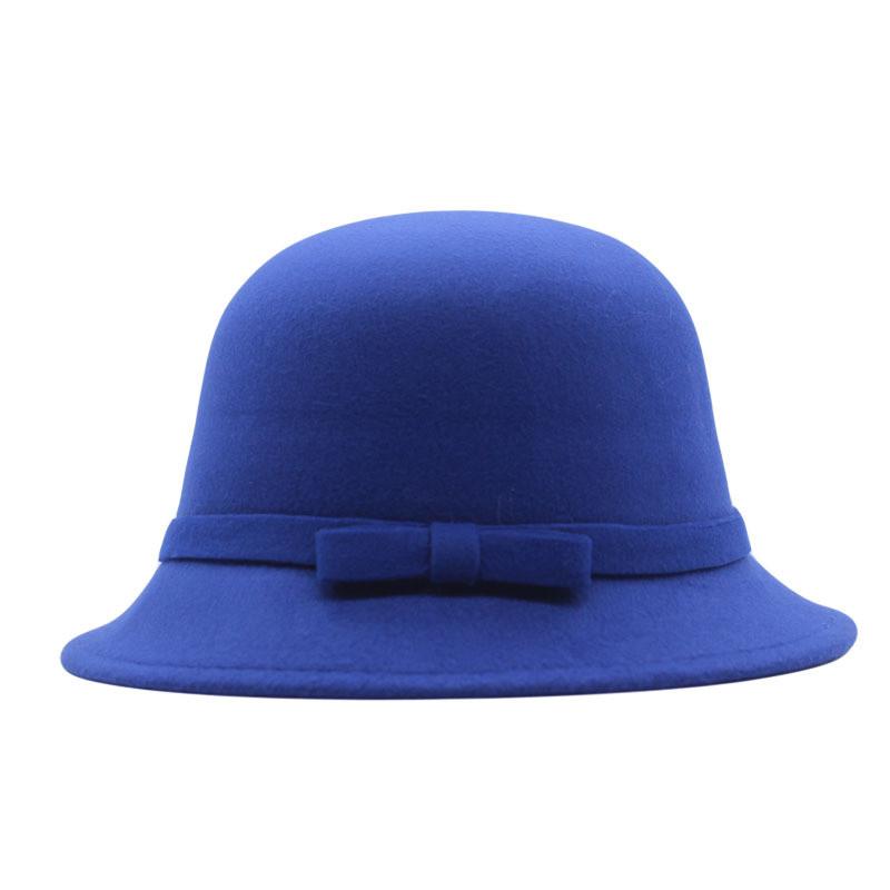 Kid And Adult Wool Felt Bowler Hat With Sun Protection For Spring And Autumn