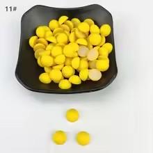 6-12mm Semi Circular Acrylic Flatback Plastic Beads Matte Multi-color Customizable Color Clothing Accessories Beads