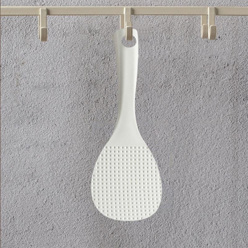 Rice Scoop Stand-up Non-stick Rice Spoon Plastic Rice Cooker Spoon PP Rice Shovel Cooking Spoon Ladle Kitchen Utensils