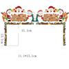 1/2 pcs Christmas Door Corner Decor Cartoon Wooden Pendant New Door Frame Decor Card